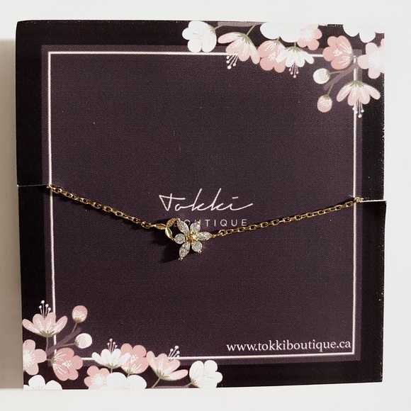 [Etsy] Dainty Flower Petal Bracelet (Gold) - Picture 1 of 1